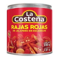 La costeña - Rajas (chiles jalapeños) Rojas 220 gr